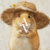 Mooie hamster-schildering boerderij-whimsy dier poster