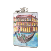 Mooie hand geschilderd heupfles (Links)