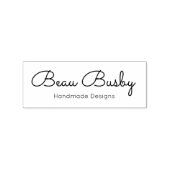 Mooie handgeschreven script  	rubberstempel (Gestempeld)