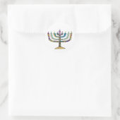 Mooie Hanukkah-menora Favor/Envelope Stickers (Tas)