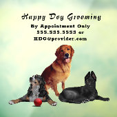 Mooie Happy Dogs Groomer Wall Decal (Vel 3)