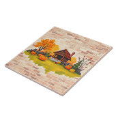 Mooie Happy Thanksgiving Herfst Tegeltje (Zijkant)