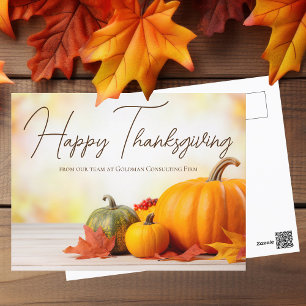 Mooie Happy Thanksgiving  Zaken Briefkaart