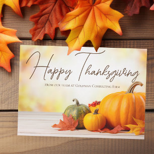 Mooie Happy Thanksgiving Zaken Feestdagenkaart