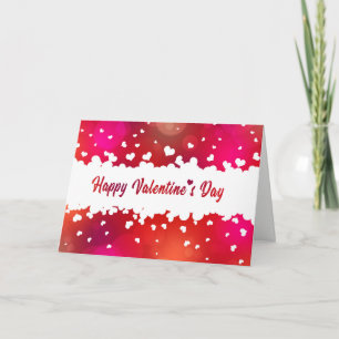 Mooie Happy Valentine's Day Hearts Wenskaart Feestdagen Kaart