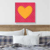 Mooie hart canvas (Insitu (Slaapkamer))