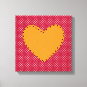 Mooie hart canvas afdruk