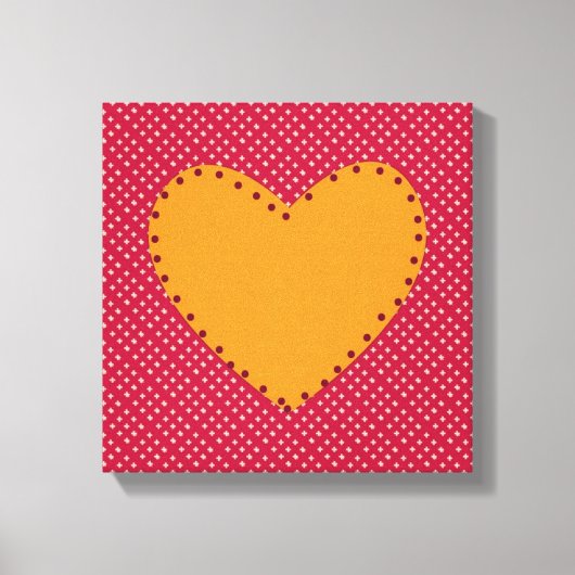 Mooie hart canvas afdruk (Voorkant)