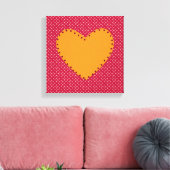 Mooie hart canvas afdruk (Insitu (Woonkamer))