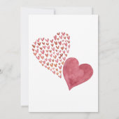 Mooie harten aangepaste foto Valentijnsdag Kaart (Achterkant)
