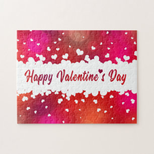 Mooie Harten Gelukkige Valentijnsdag Legpuzzel