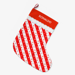 Mooie harten grote kerstsok