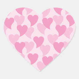 Mooie Harten Naadloos Patroon Hart Sticker
