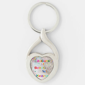 Mooie harten sleutelhanger