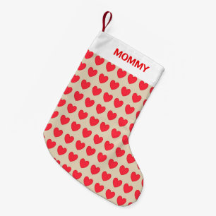 Mooie Hartjesprint Kleine Kerstsok