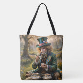 Mooie Hatter kunst Draagtas (Achterkant)