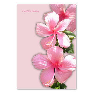 Mooie Hawaiian Hibiscus-tafelkaart Kaart