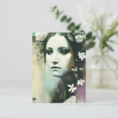 Mooie heidense godin briefkaart (Staand voorkant)