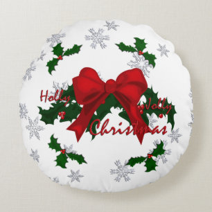 Mooie heilige kerst rond kussen
