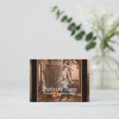 Mooie heks 1 Fantasy Visitekaartjes (Staand voorkant)