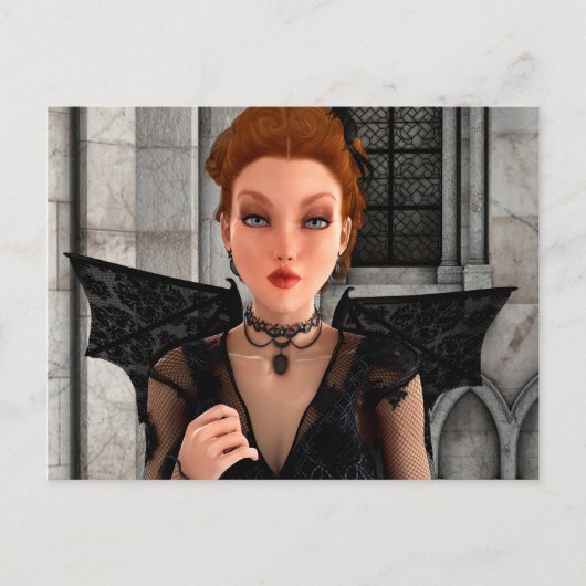 Mooie heks briefkaart (Voorkant)