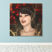 Mooie heks canvas afdruk (Insitu (Houten vloer))