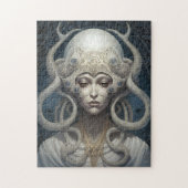 Mooie heks demon koningin fantasy kunst legpuzzel (Verticaal)