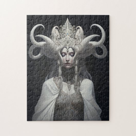 Mooie heks demon koningin fantasy kunst legpuzzel (Verticaal)