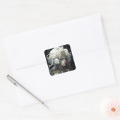 Mooie heks demon koningin fantasy kunst vierkante sticker (Envelop)