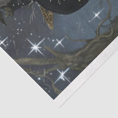 Mooie Heks & Zwarte Kat Decoupage Tissue Papier (Detail)