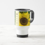 Mooie Helder Geel Artistieke Bloemen Zonnebloem Reisbeker (Voorkant rechts)