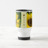 Mooie Helder Geel Artistieke Bloemen Zonnebloem Reisbeker (Center)