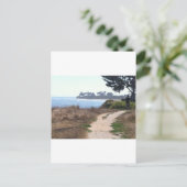 Mooie heldere hemel aan de strand. briefkaart (Staand voorkant)