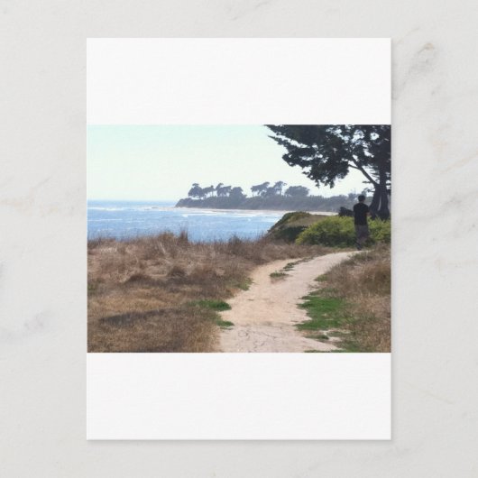 Mooie heldere hemel aan de strand. briefkaart (Voorkant)