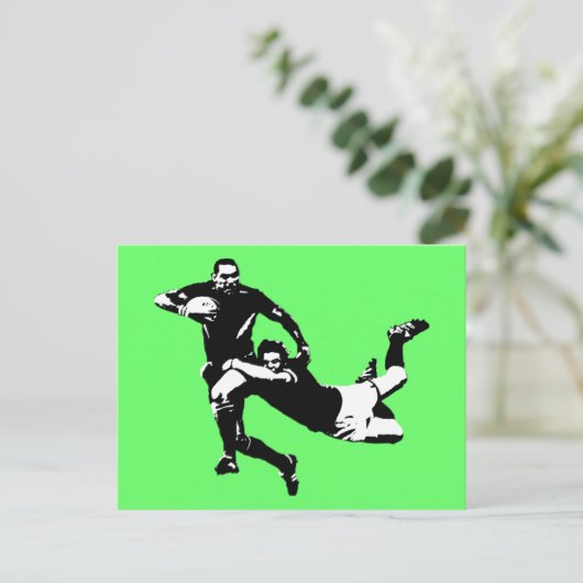 Mooie hendel, Rugby Briefkaart (Staand voorkant)