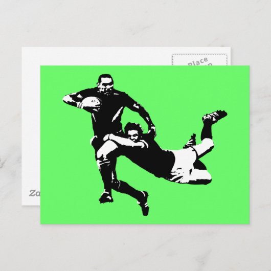 Mooie hendel, Rugby Briefkaart (Voorkant / Achterkant)