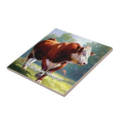 Mooie Hereford Bull Tegeltje (Zijkant)