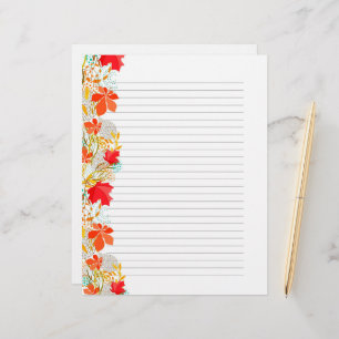 Mooie herfst-bladeren - papier voor kantoorbenodig