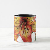 Mooie Herfst Lily Flower Boho Chic Custom Mok (Midden)