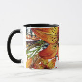 Mooie Herfst Lily Flower Boho Chic Custom Mok (Links)