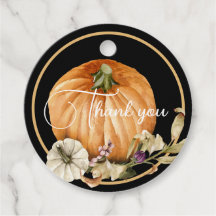 Mooie Herfst Pumpkin DANK JE VOOR Tags
