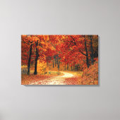Mooie Herfst Road Canvas Print (Voorkant)