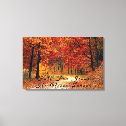Mooie Herfst Road Canvas Print (Voorkant)