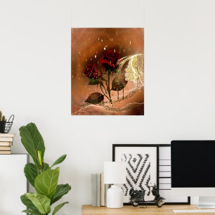 Mooie herfst Rozen Poster