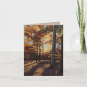 Mooie Herfst Trees Art Kaart Blank (Voorkant)