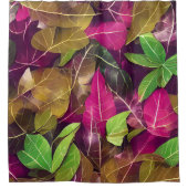 Mooie herfst-ventilatorpatronen douchegordijn (Voorkant)