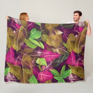 Mooie herfst-ventilatorpatronen fleece deken
