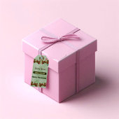 Mooie herfstbladeren bruiloft cadeaulabel