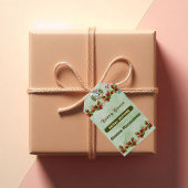 Mooie herfstbladeren bruiloft cadeaulabel