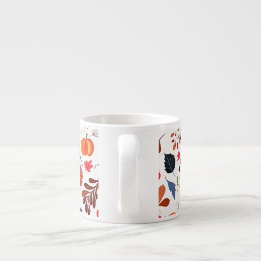 Mooie herfstbladeren Espresso Cup patroon Espresso Kop (Achterkant)